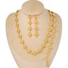 18K Gold Plated Clover Pendant Set Women Earring Necklace Bracelet Lightweight Fashion Jewelry