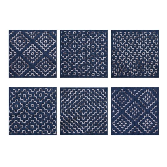 Переводные рисунки для вышивки. Набор трафаретов для перевода рисунков. Набор трафаретов для вышивки «Сашико».