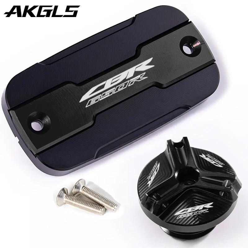 For HONDA CB650R CBR650R CBR 650R CB 650R Motorcycle Front Brake Fluid Tank Cap and Filling Port Cover Protection Accessories