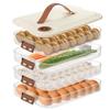 1/2/3/4 Layers Food Storage Box Refrigerator Frozen Food Box with Event Recording Knob Dumpling Frozen Box Kitchen Gadgets
