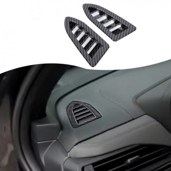 ABS Carbon Dashboard Interior Air Vent Outlet Cover Trim For Subaru Forester 25+