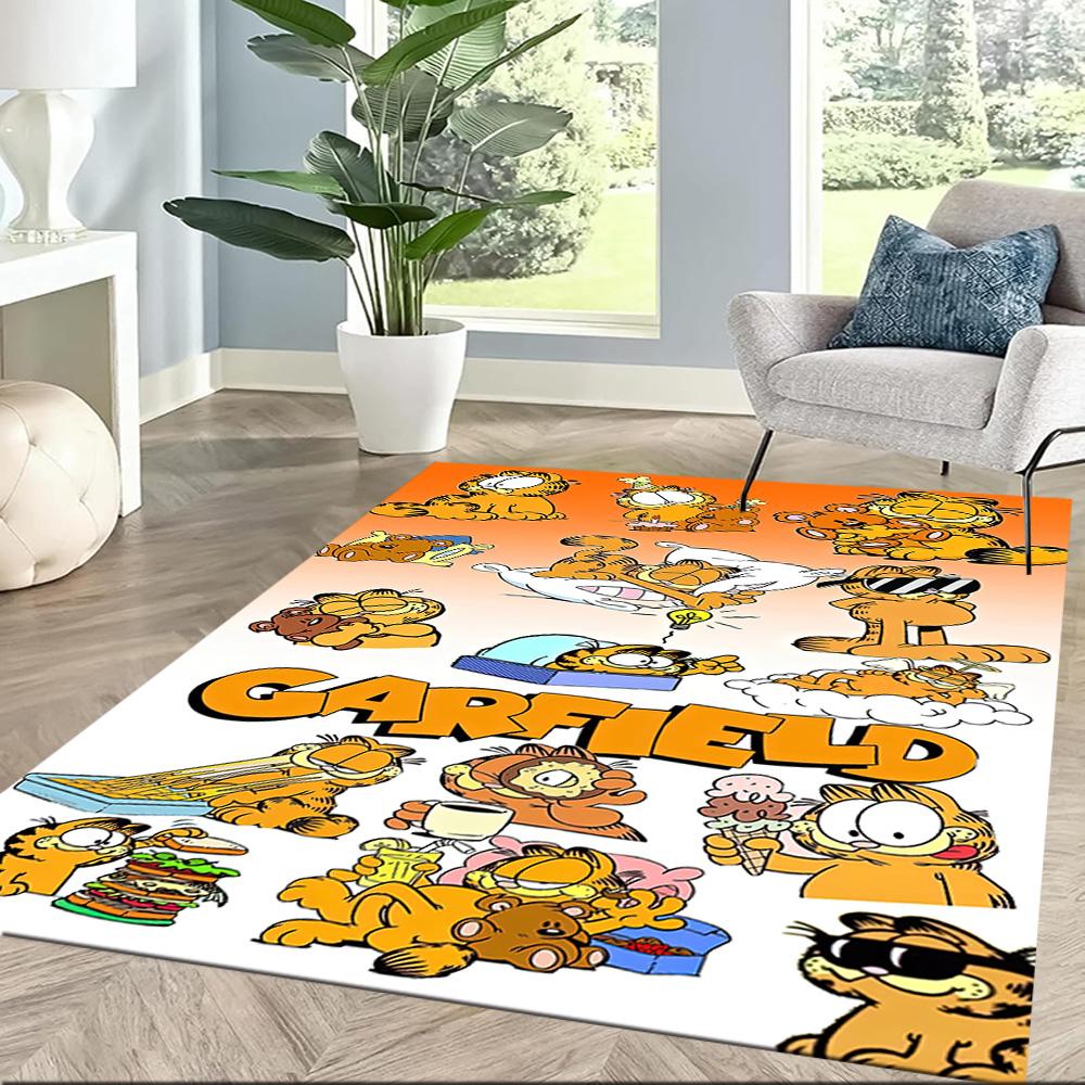 Garfield S Adventures 1 Square rugs are a great choice for living rooms, bedrooms, home décor, and as gifts