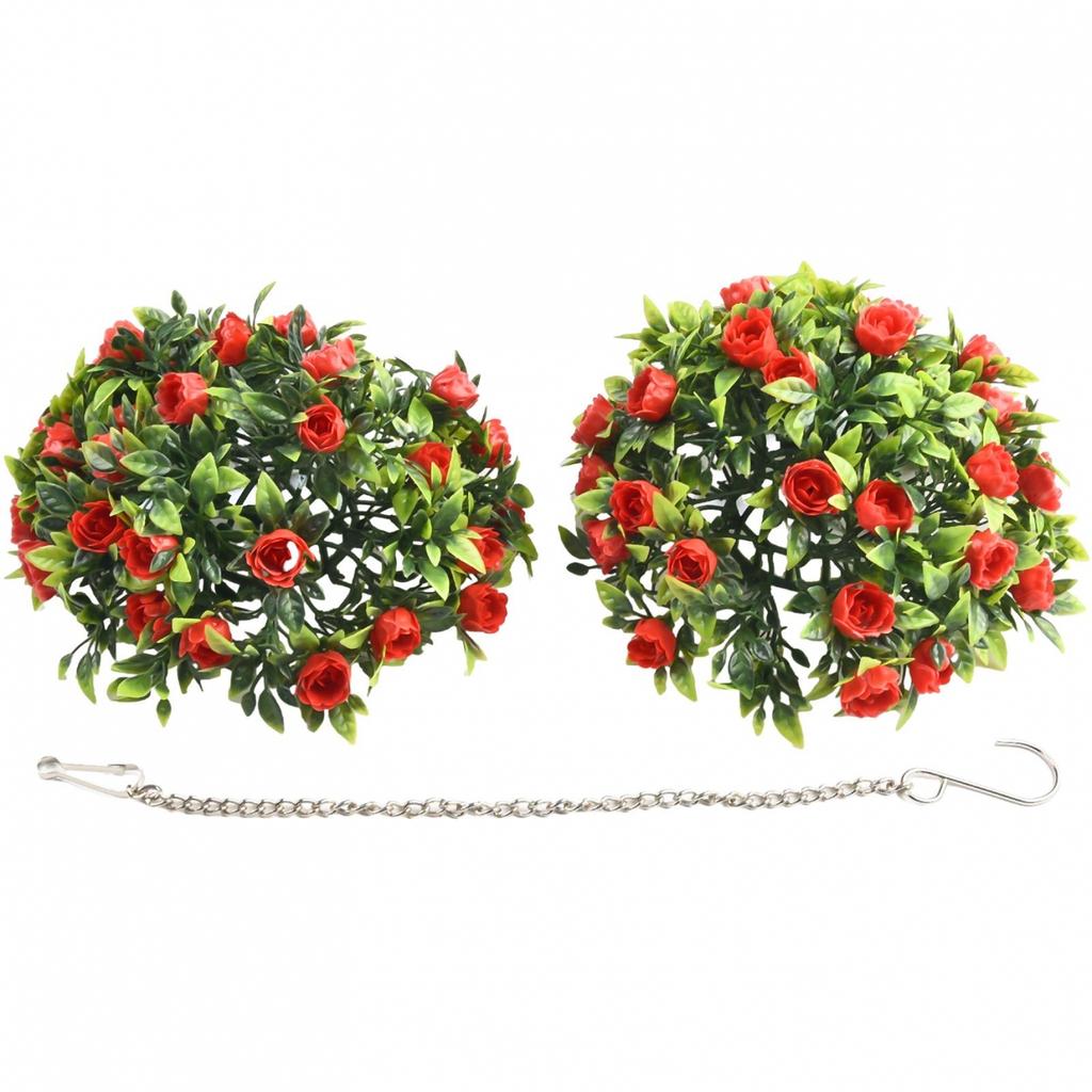 Grass Ball Rose Flower Balls Stage Topiary Hanging