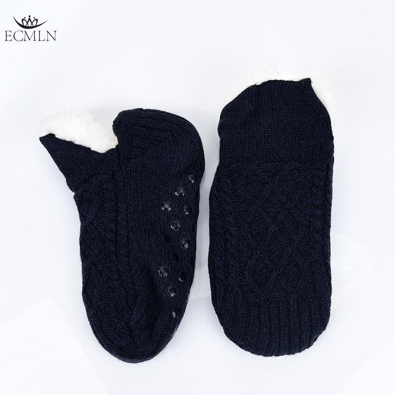 Unisex Fluffy Fuzzy Warm Slipper Socks for Men Women Thick Fleece Lined Non-Slip Socks Indoor Floor