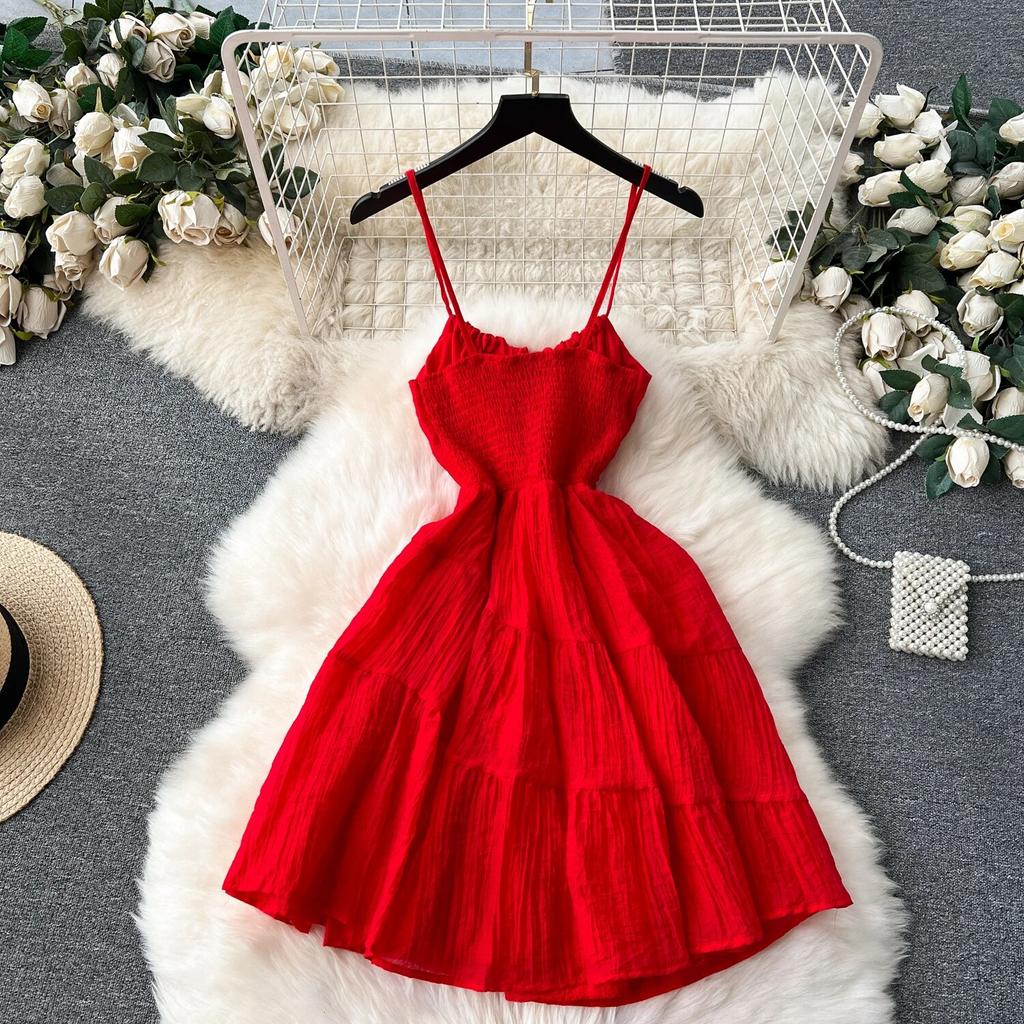 Маленькая одежда с милым бантом и квадратным воротником, облегающие короткие юбки с оборками, сексуальное платье на бретельках с открытой спиной