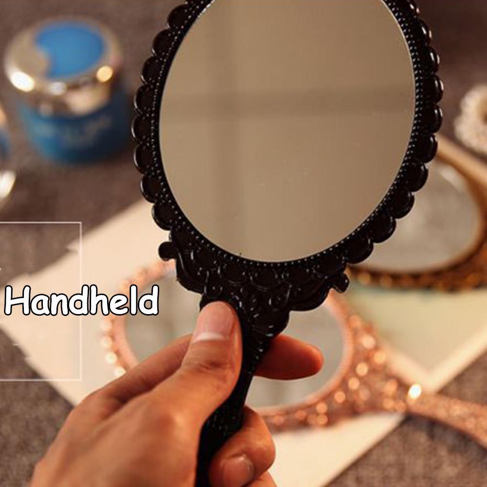 Beauty Standing Makeup Makeup Mirrors Vanity Mirror Handheld Mirror Oval-Shape Vintage