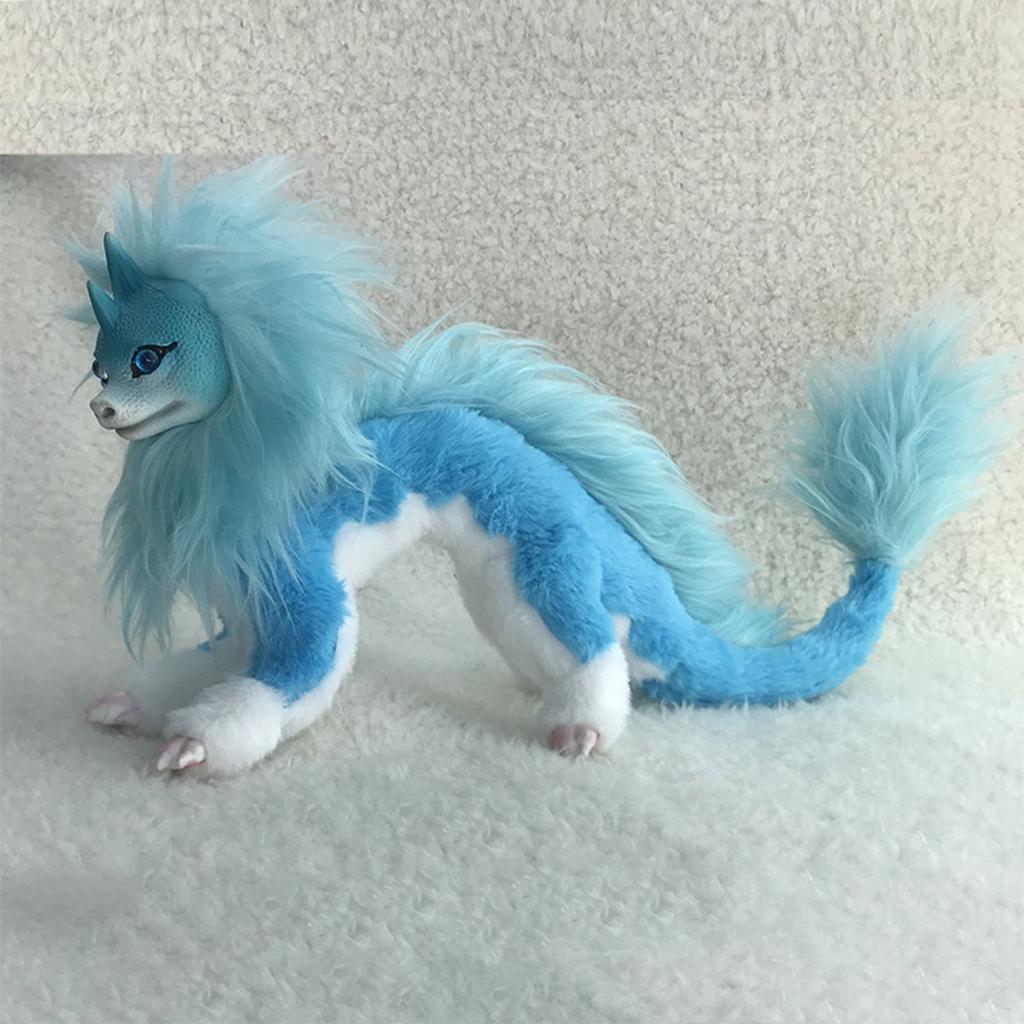 60cm Dragon Plush Doll Blue Dragon Kids Toy Doll For Children's Birthday Gifts Halloween Dolls