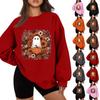 Women's Winter Fashionable Casual Long Sleeve Halloween Print Sweatshirt