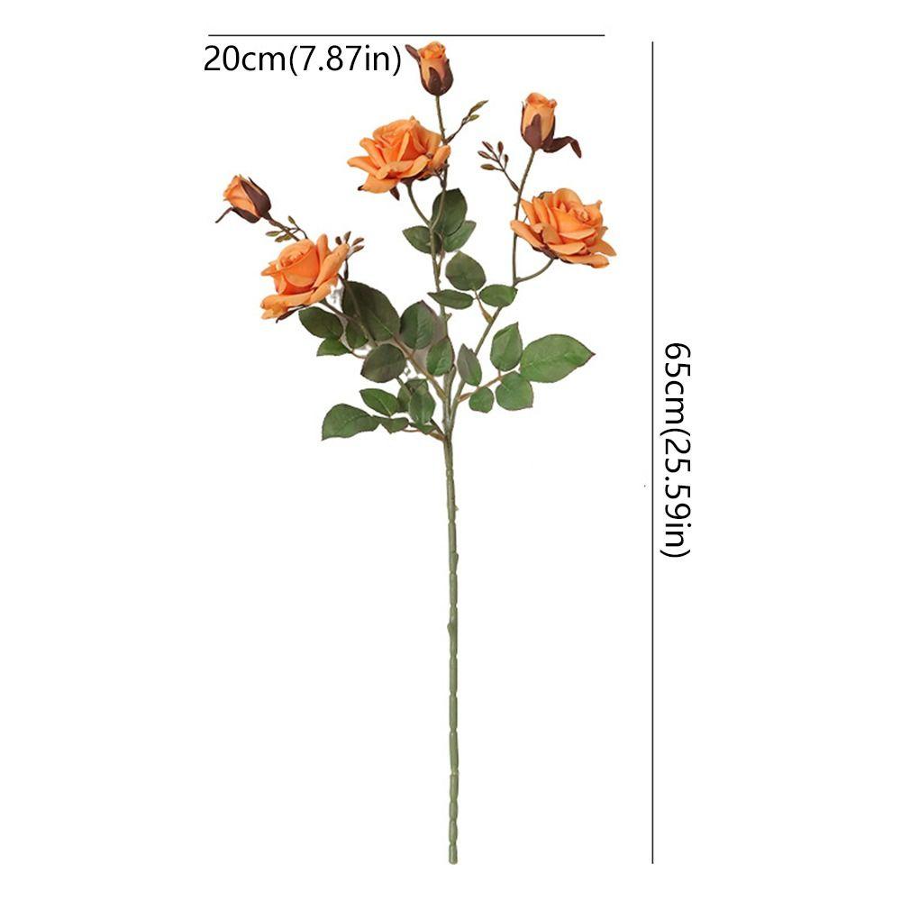 Ретро имитация розы цветок роскошные искусственные цветы искусственная роза ветка свадебный декор вечеринка