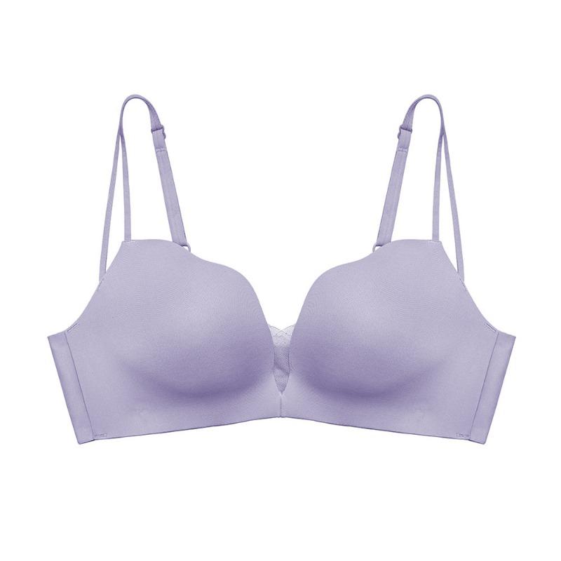 Нижнее белье, утолщающий бюстгальтер со сборками и верхней поддержкой, не оставляющий следов