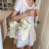 Korean Ruffle Tote Bag Stylish Women's Handbag Trendy Frill Shoulder Bag Girls