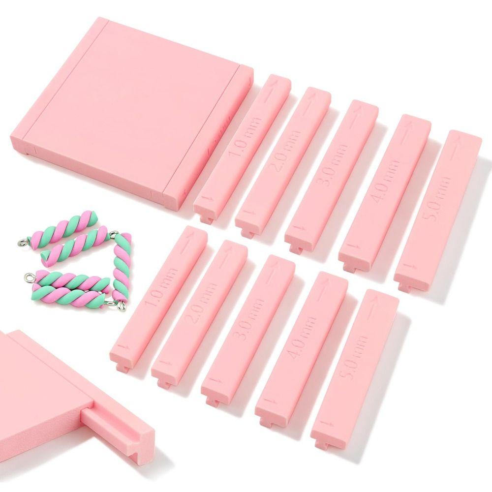 Plastic Clay Hoop Earring Tool 12 Sliders Clay Strip Shape Maker Home Crafting