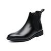 High Top Handmade Men Business Chelsea Boots Black Leather Men Office Shoes 2024 Designer Classic Italy Ankle Boots Size 38-48