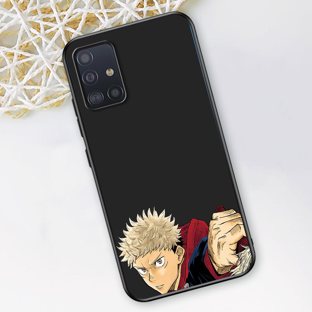 Чехол для телефона с изображением аниме Jujutsu Kaisen для Samsung Galaxy A12 A52 A51 A32 A21s A71 A02s A22 A31 A72 A41 A02 A42 A01 A03, черный чехол из ТПУ