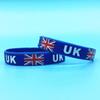 2 Pcs UK Flag Silicone Bracelet Sport Rubber Band United Kingdom Wristband Britain Wrist Strap Men Women Bangle for Basketball Soccer Fans Accessories