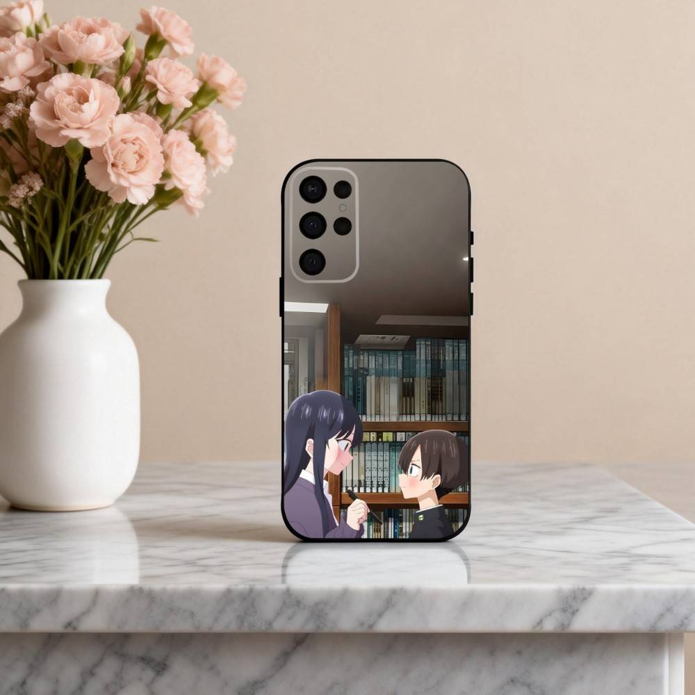 Чехол для телефона Manga The D-Dangers in My H-Heart для Samsung S25,24,23,22,30,21,10,9,Ultra,Plus,Lite,FE,4,5 G Мягкий черный чехол