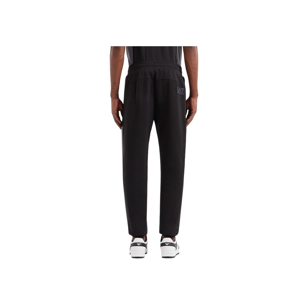 Emporio Armani Ea7 Осень/Зима 24 Узкий крой На шнурке Длинные трикотажные брюки-джоггеры Мужские брюки Черный 6DPP71-PJVTZ-1200