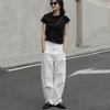 Женские широкие джинсы Sickle Retro White (Стиль 3049)
