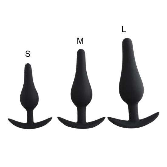 Веселая анальная пробка, легкая, быстрая адаптация, черный массажер простаты, анальная пробка-стимулятор для спальни