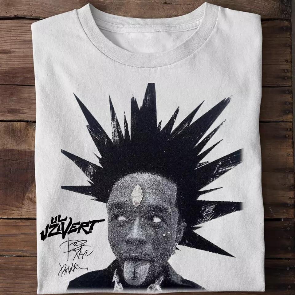 Новая Популярная Hip Hop Футболка Lil Uzi Vert Подарок для Фаната Белая S-2345XL Футболка Унисекс