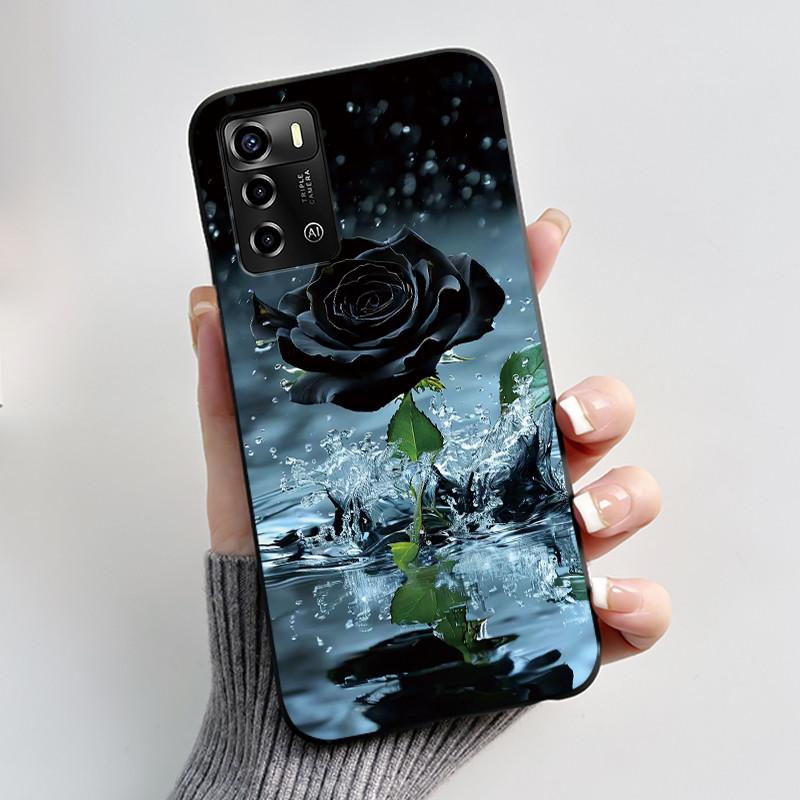 Чехол для ZTE Blade V40 Vita 8045/A72 4G Чехол Роскошный Дракон Милый Крутой Мальчики Девочки Черный Матовый Мягкий ТПУ Силиконовый Чехол Задняя Крышка