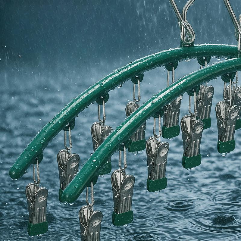 Дугообразная клипса для носков из нержавеющей стали, бытовая, противоскользящая и ветрозащитная, для хранения в шкафу, сушилка для одежды