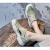 2025 Summer Mesh Shoes Women Sandals Flat Non-slip Brand Ladies Sandals Black White Green Plus Size 41