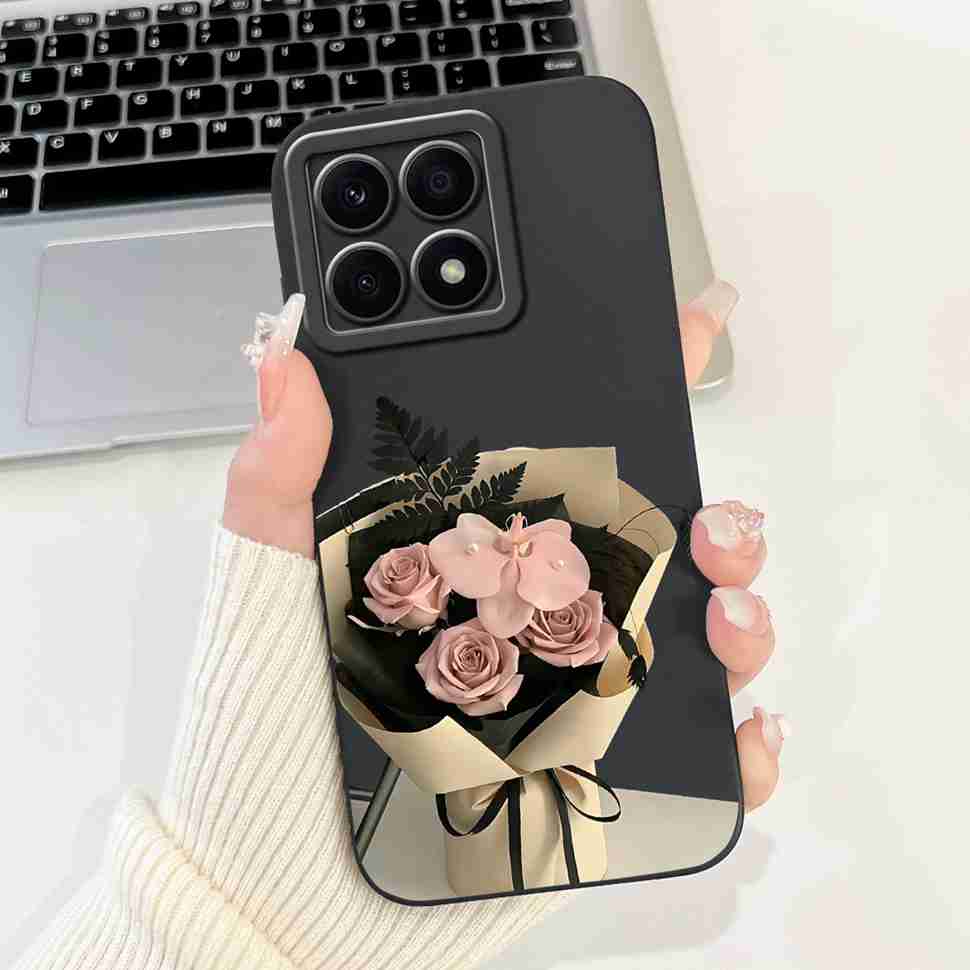 For Honor X8a 4G CRT-LX1 Case Cute Butterfly Luxury Flower Soft Silicone Cover For Huawei HonorX8a X8A CRT-LX2 6.7" Bumper Shell