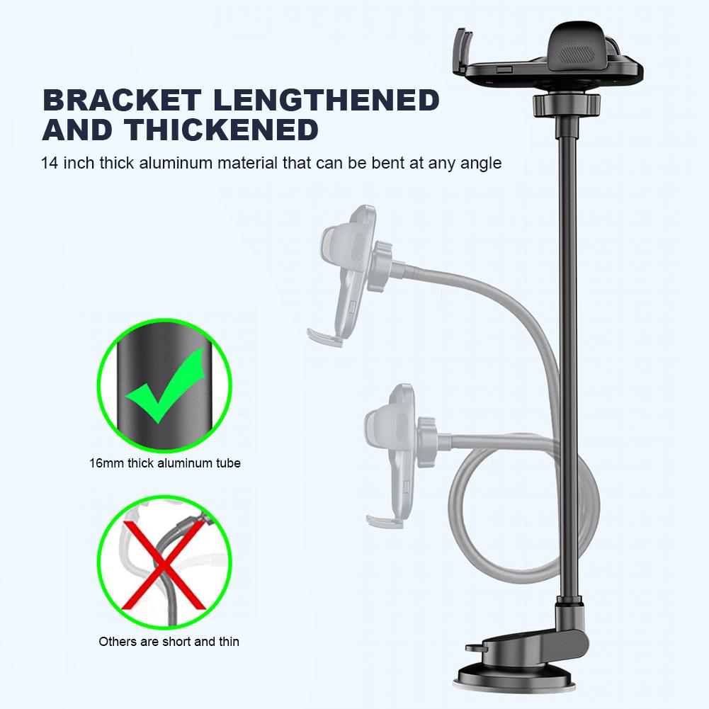 X034 Gen. 9-й Многофункциональный Держатель для телефона на присоске для автомобиля Лобовое стекло Гибкий Удлиненный Автомобильный Держатель-клипса для телефона для грузовика, автобуса