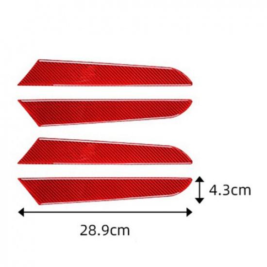 ABS Carbon Fiber Interior Door Panel Cover Trim Sticker For Mazda CX5 2017-