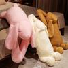Милый гигантский животный 90см 120см Мягкая мультяшная длинноухая кроличья плюшевая игрушка Кролик набитая подушка Подарок для девочки