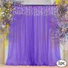 Tulle Curtain White Background Roller Curtain Wedding Party Arch Drape Hotel Banquet Outdoor Activities Decorative Valance Drape