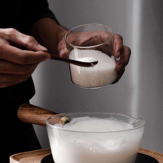 Коробка для приправ, деревянная крышка, кухонные принадлежности, стекло, сахар, сухое молоко, специи, чехол для хранения для дома