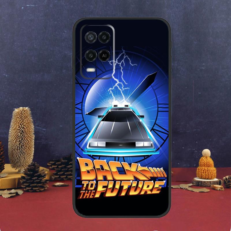 Back To The Future Time Machine For OPPO A58 A78 A98 A15 A16 A17 A76 A96 A77 A52 A72 A5 A9 A79 A94 A74 A57S A53S A54S Case