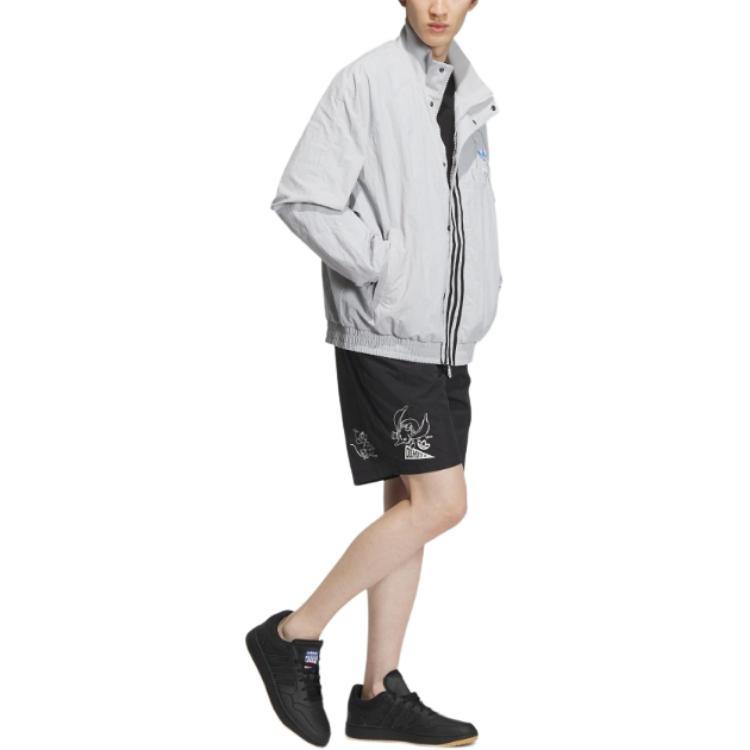 Adidas Originals Trefoil Collection Outfit Jackets & Coats Men's Solid Light Gray IU4846