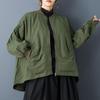 Long Sleeve Plus Size Cotton Jaket Causal Loose Spring Autumn Women Jacket Coat