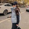 Large size women's clothing stand-up collar cotton clothing vest women's loose and thin short small fragrant woolen sleeveless vest