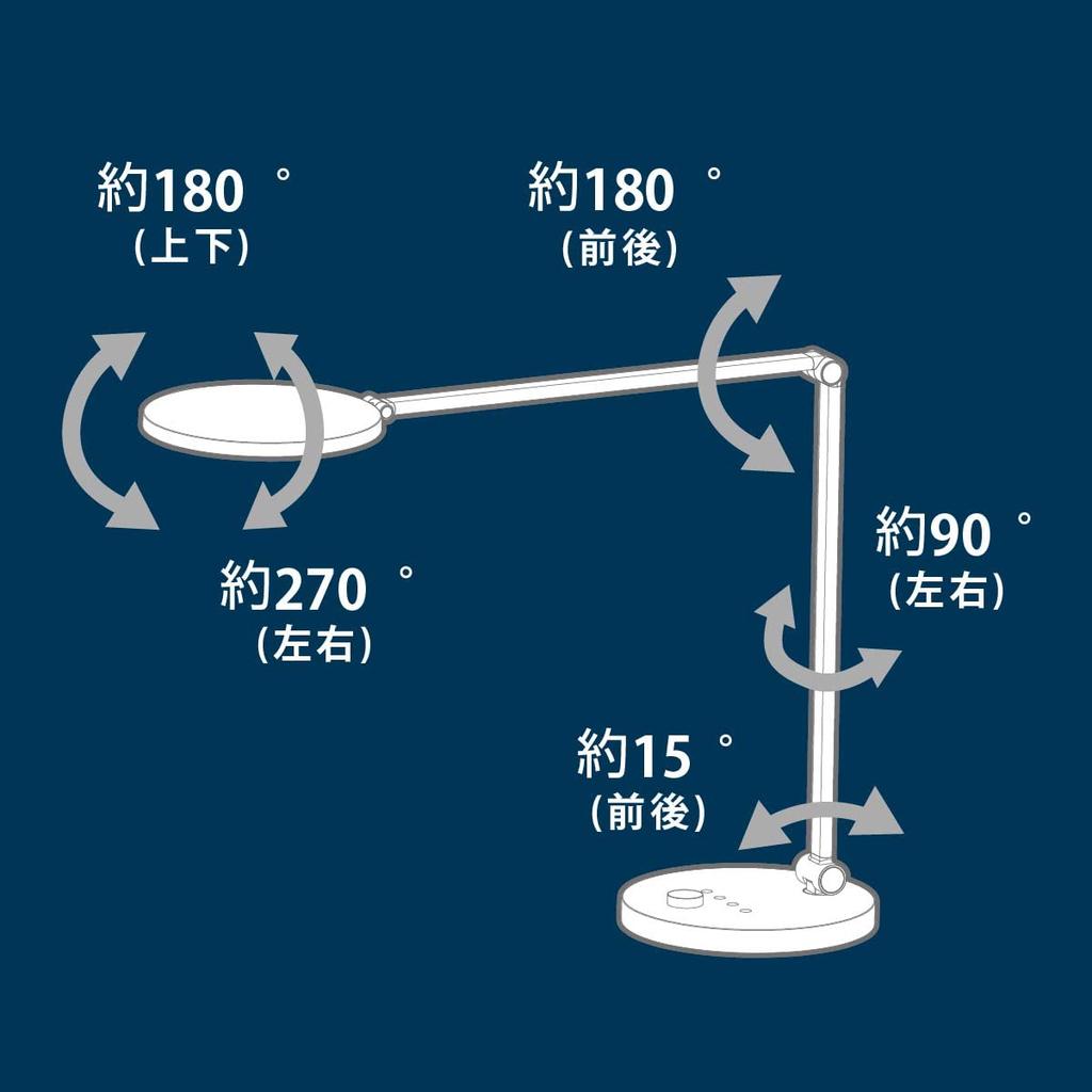 Ohm Electric LED Desk Light Dimmable Color with Timer Function Desk Stand Lamp OHM White ODS-LDC6K-W 06-1850