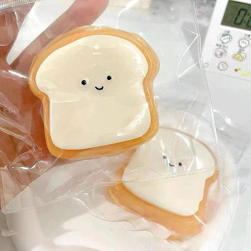 Kawaii Toast Squishy Squeeze Slow Rebound Игрушка для снятия стресса Моделирование десерта Игрушка для щипков Подарок на день рождения Игрушки для беспокойства