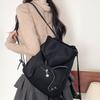 Star Pendant Hoodie Design Schoolbag Ox Horn Drawstring Bag Simple Hooded Backpack  Gift