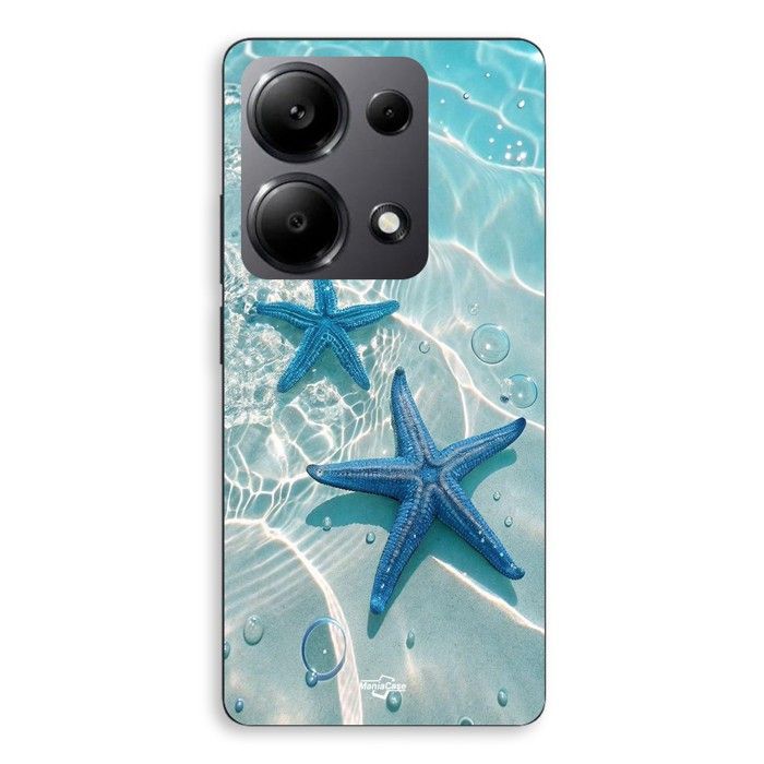 Coque de téléphone - MANIACASE - Xiaomi Redmi Note 13 Pro 4G - Silicone - Souple - Océan étoile sun paradis
