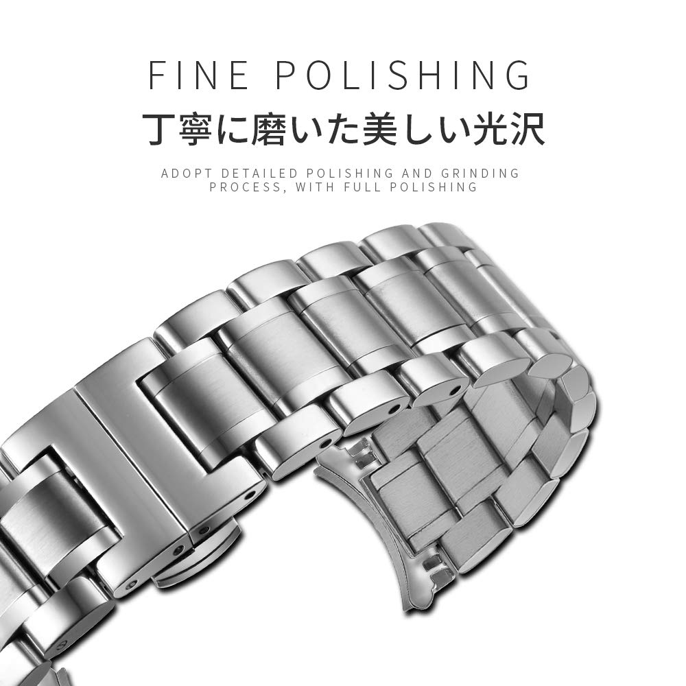 Ремешок для часов 12 мм из нержавеющей стали, водонепроницаемый, устойчивый к поту, пряжка D, двойная застежка, устойчивый к ржавчине ремешок для часов, инструменты для замены металлического ремешка для часов