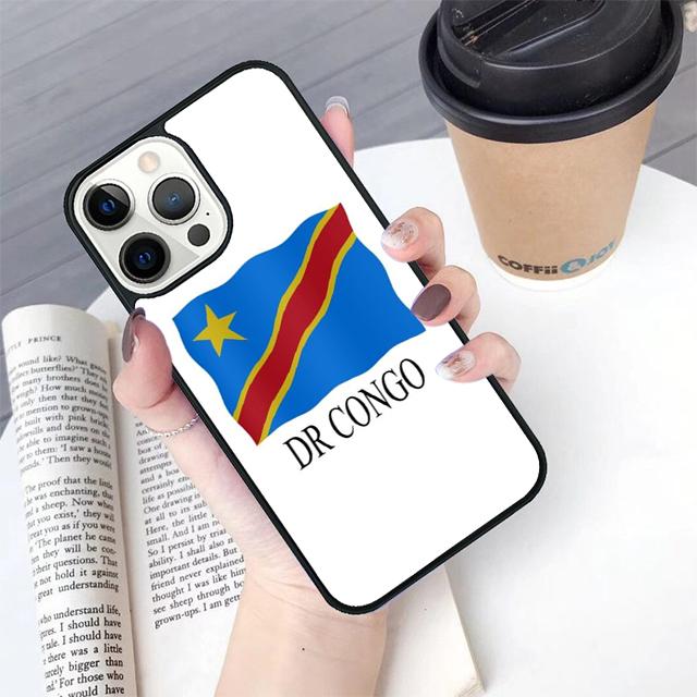 Чехол для телефона Флаг Конго Для iPhone 17 Air 16 15 14 Plus Для apple 16 11 12 13 Pro Max coque