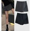 Black Short Skirts Fashionable Unique Asymmetrical Half Skirt Summer Ladies Businessleisure High Waisted Skirt
