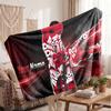 Cristiano Ronaldo Personalized Fleece Blanket With Football Logo, Custom Name Text Soft Warm Home Throw Blanket