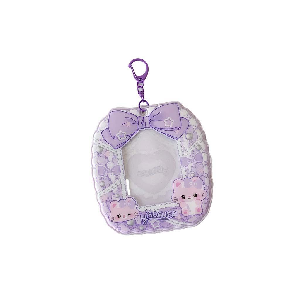 Keychain Pendant ID Photo Photocard Frame Idol Card Display Protector Student Friends