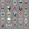 50 Colorful and Terrifying Skull Halloween Personalized Luggage, Refrigerator, Car, Scooter, Mobile Phone Graffiti Stickers
