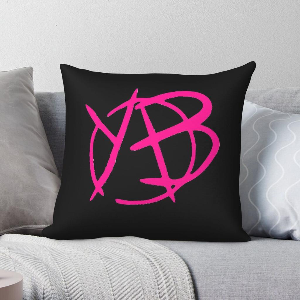Yungblud Logo Square Pillowcase Polyester Linen Velvet Creative Zip Decor Pillow Case Room Cushion Cover x