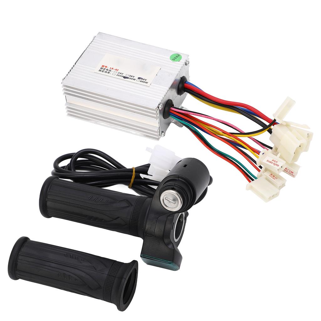 Bike Controller Power Display Throttle Grip Electric Bike Brushed Controller Kit for Tricycle