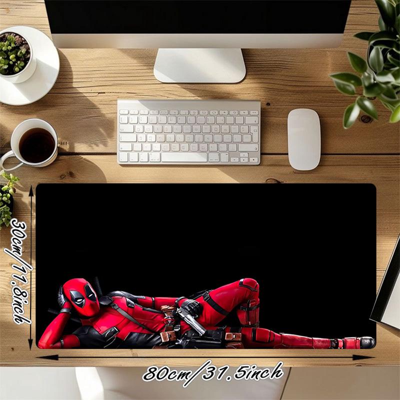 Deadpool Xl Gaming Mouse Pad Nonslip Rubber Base Stitched Edge Waterproof Desk Mat For Pc Laptop Gamer Office Computer Accessories C929360